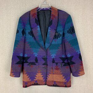🚨⛔️SOLD⛔️ Vintage Aztec Blazer size Small Navajo Chimayo Style Jacket Southwest